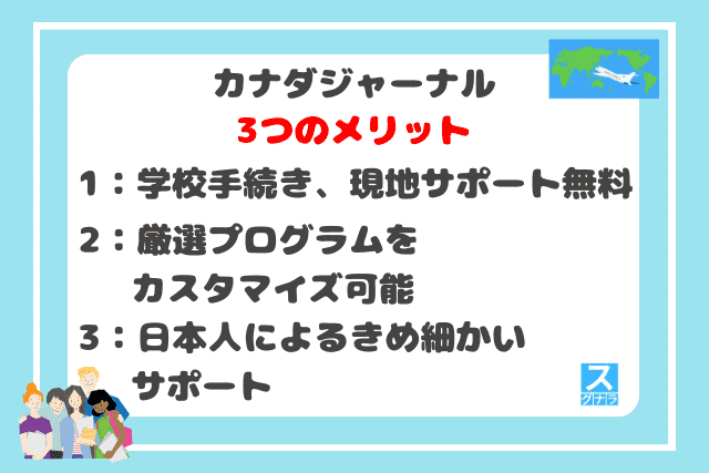 カナダジャーナルの3つのメリット