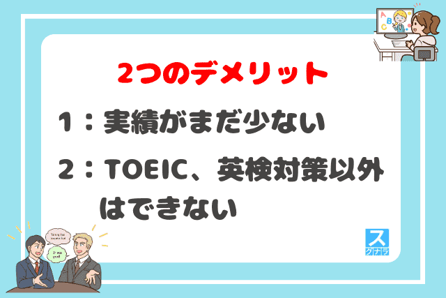 KIRIHARA Online Academyの2つのデメリット
