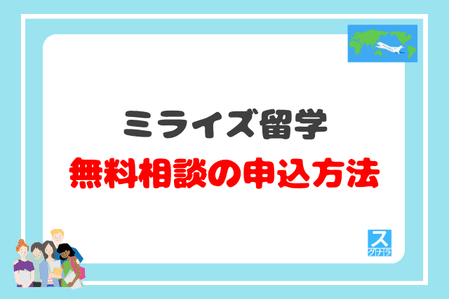 ミライズ留学の「無料相談」申込方法