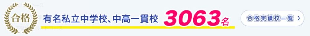 家庭教師ファースト中学受験合格実績