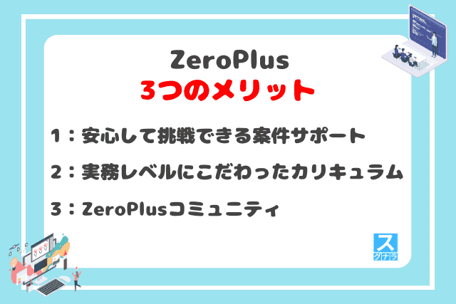 ZeroPlusの3つのメリット