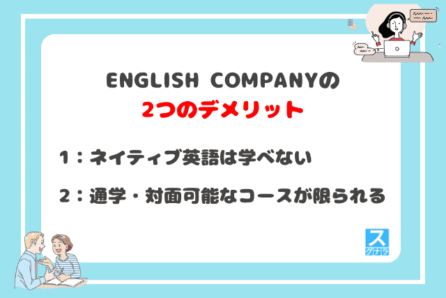 English Companyの2つのデメリット