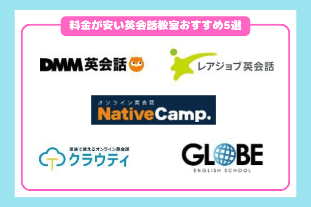 料金が安い英会話教室5選