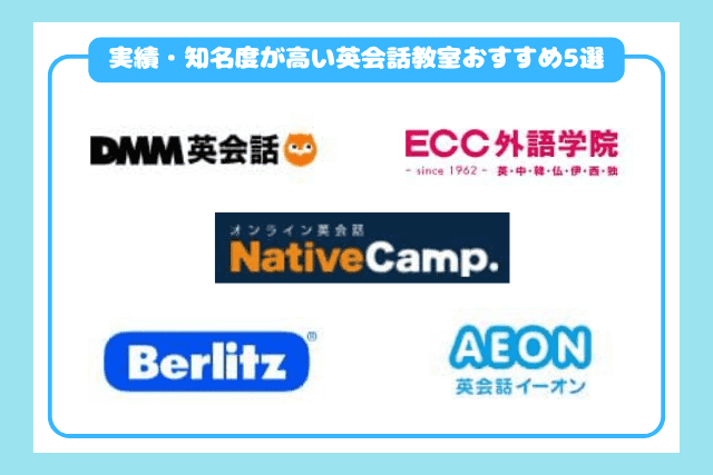 実績・知名度のある英会話教室おすすめ5選