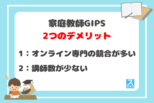 家庭教師GIPSの2つのデメリット