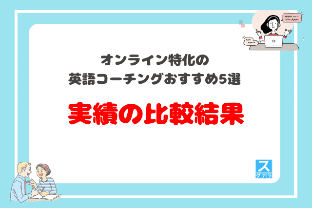 オンライン特化の英語コーチングおすすめ5選　実績の比較結果