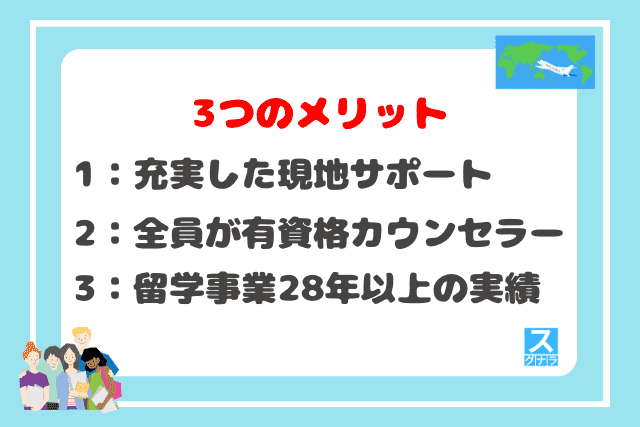 オーストラリア留学センターの3つのメリット