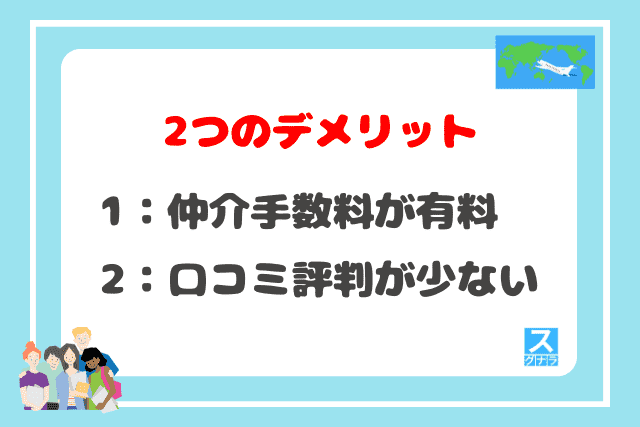 GSI留学総合情報センターの2つのデメリット