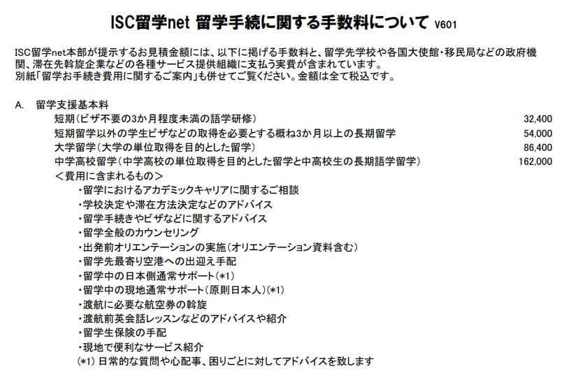 ISC留学netデメリット2