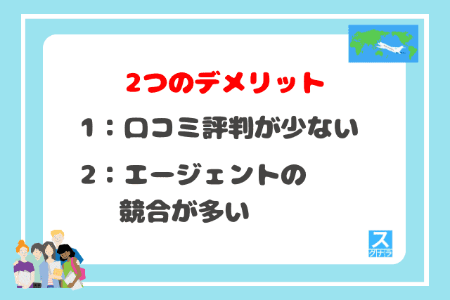 フィリピン留学ドットコムの2つのデメリット