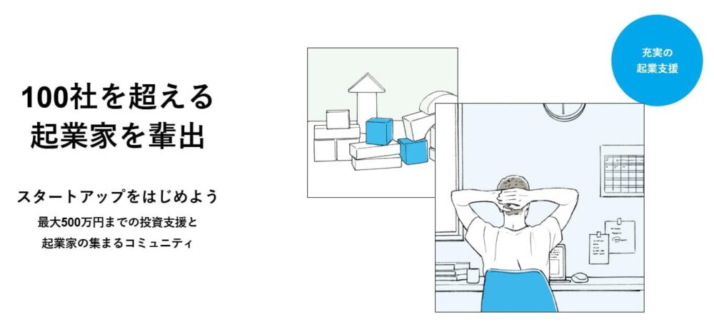 ジーズアカデミーのメリット2
充実した起業支援