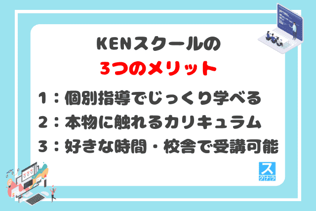 KENスクールの3つのメリット