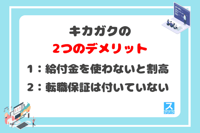 キカガクの2つのデメリット