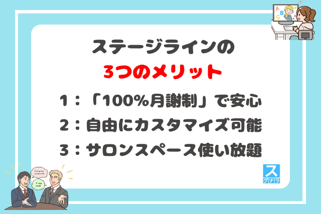 ステージラインの3つのメリット