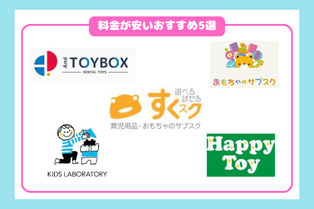 料金が安いおもちゃのサブスク・STEAM教材おすすめ5選