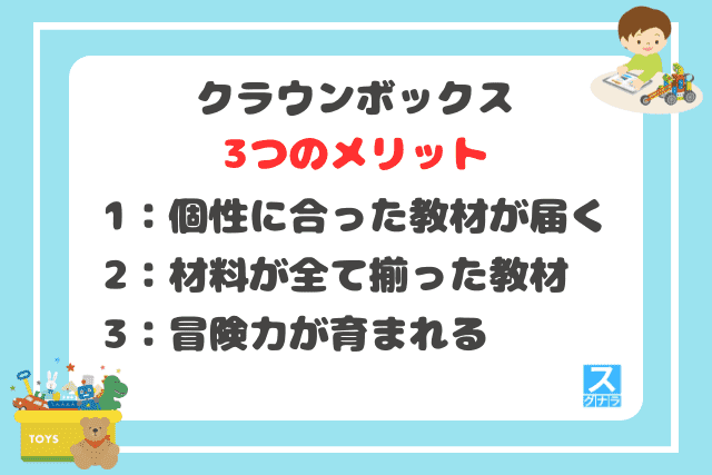 クラウンボックスの3つのメリット