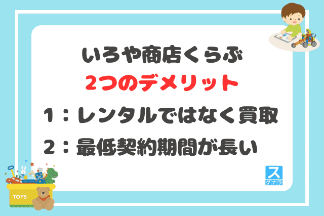 いろや商店くらぶの2つのデメリット