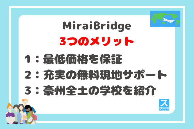 MiraiBridgeの3つのメリット