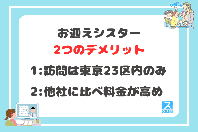 お迎えシスターの2つのデメリット