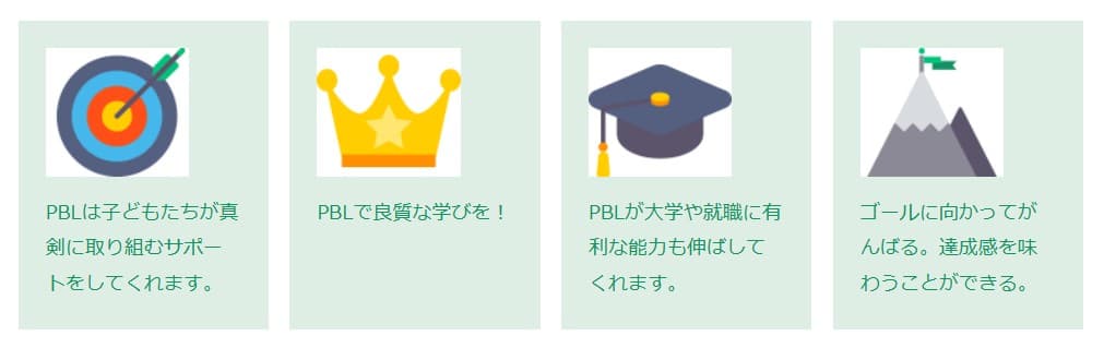 グノキッズのメリット2
プロジェクトによる体験学習