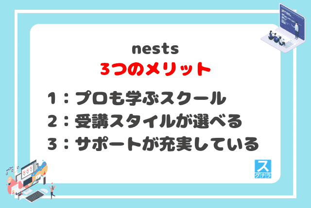 nests(ネスト)の3つのメリット