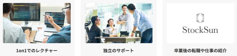 テックエリートのメリット3
サポートが充実している