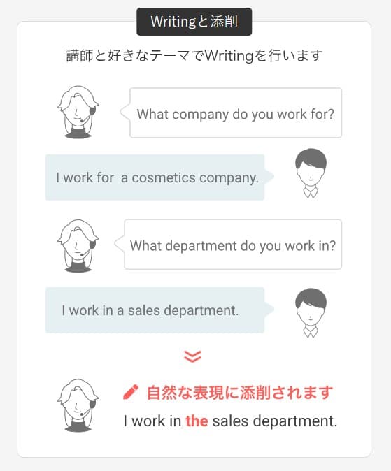 ベストティーチャーのメリット2
自分の英語がテキストになる