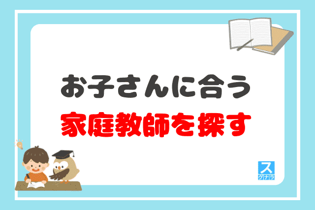 お子さんに合う家庭教師を探す