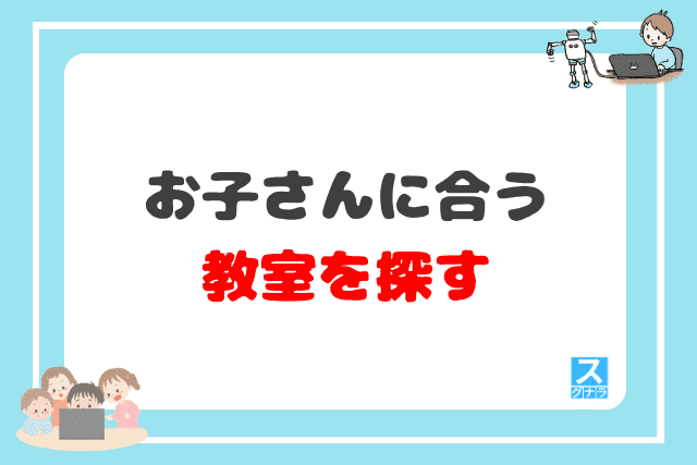 お子さんに合う子供プログラミング教室を探す